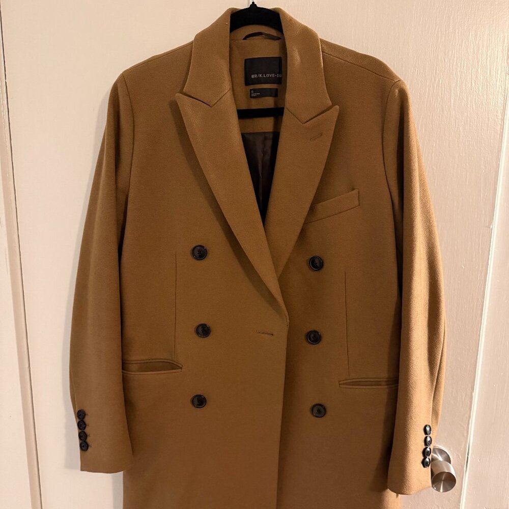 Banana Republic x Kevin Love Camel Topcoat S